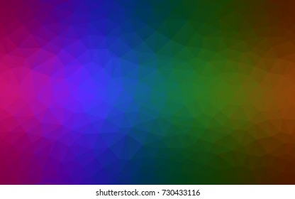 Dark Multicolor vector Pattern.  triangular template. Geometric sample. Repeating routine with triangle shapes. New texture for your design. Pattern can be used for background.