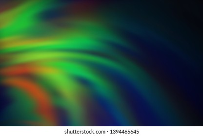 Dark Multicolor vector pattern with wry lines. A completely new colorful illustration in simple style. Colorful wave pattern for your design.