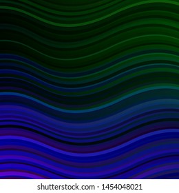 Dark Multicolor vector pattern with wry lines. Gradient illustration in simple style with bows. Pattern for commercials, ads.