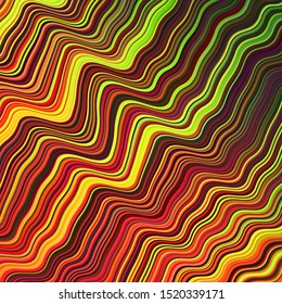 Dark Multicolor vector pattern with wry lines. Geometric illustration in abstract style with gradient.  Abstract style for your business design.