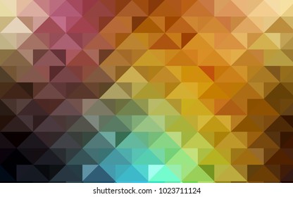 Dark Multicolor vector polygon abstract pattern. An elegant bright illustration with gradient. Brand-new design for your business.