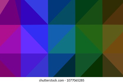 Dark Multicolor vector polygon abstract background. Shining polygonal illustration, which consist of triangles. A new texture for your design.