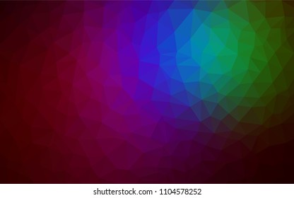 Dark Multicolor vector polygon abstract layout. Elegant bright polygonal illustration with gradient. Pattern for a brand book's backdrop.