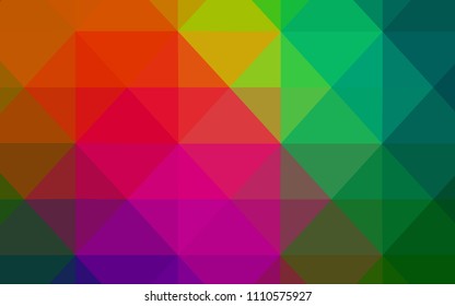Dark Multicolor vector polygon abstract background. A sample with polygonal shapes. Pattern for a brand book's backdrop.