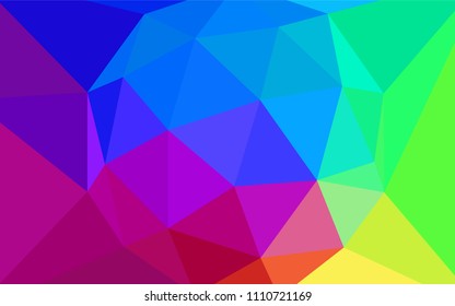 Dark Multicolor vector polygon abstract background. Elegant bright polygonal illustration with gradient. New template for your brand book.