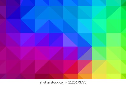 Dark Multicolor vector polygon abstract backdrop. Creative geometric illustration in Origami style with gradient. Completely new template for your banner.