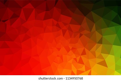 Dark Multicolor vector polygon abstract backdrop. Glitter abstract illustration with an elegant triangles. Polygonal design for your web site.