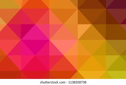 Dark Multicolor vector polygon abstract backdrop. Geometric illustration in Origami style with gradient.  Textured pattern can be used as a background.