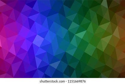 Dark Multicolor vector polygon abstract background. A sample with polygonal shapes. Pattern for a brand book's backdrop.