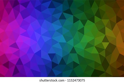 Dark Multicolor vector polygon abstract layout. A completely new color illustration in a polygonal style. Triangular pattern for your design.