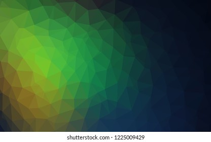 Dark Multicolor vector polygon abstract background. Shining colorful illustration with triangles. Textured pattern for your backgrounds.