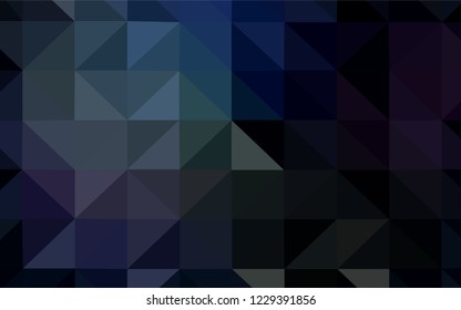 Dark Multicolor vector polygon abstract layout. Colorful illustration in polygonal style with gradient. A completely new design for your leaflet.
