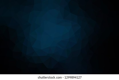 Dark Multicolor vector polygon abstract layout. Creative illustration in halftone style with triangles. Completely new template for your banner.