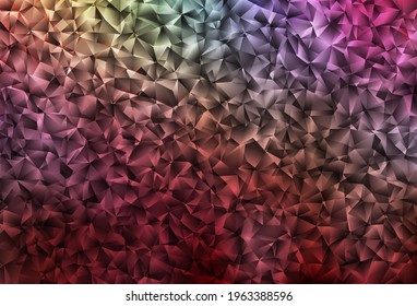 Dark Multicolor vector polygon abstract background. Elegant bright polygonal illustration with gradient. Textured pattern for your backgrounds.