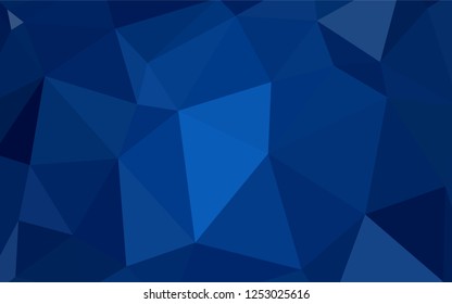 Dark Multicolor vector polygonal background. Shining colorful illustration with triangles. Polygonal design for your web site.