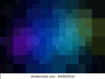 Dark Multicolor vector polygonal illustration, which consist of rectangles. Rectangular pattern for your business design. Geometric background in Origami style with gradient. 