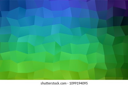 Dark Multicolor vector polygonal illustration consisting of rectangles. Rectangular design for your business. Creative geometric background in origami style with gradient.