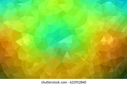 Dark Multicolor vector polygonal illustration, which consist of triangles. Triangular pattern for your business design. Geometric background in Origami style with gradient. 