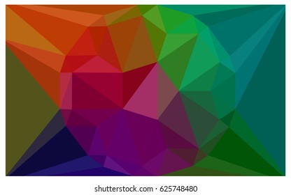 Dark Multicolor vector polygonal illustration, which consist of triangles with a gemstone in center. Triangular design of a huge diamond for your business. Creative geometric background of gems.