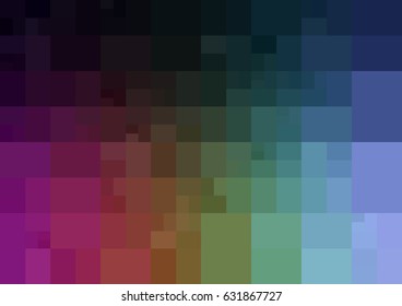 Dark Multicolor vector polygonal illustration, which consist of rectangles. Rectangular design for your business. Creative geometric background in Origami style with gradient