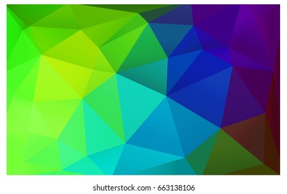 Dark Multicolor vector polygonal illustration, which consist of triangles. Triangular design for your business. Creative geometric background in Origami style with gradient