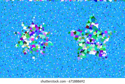 Dark Multicolor vector polygonal illustration, which consist of rectangles. Rectangular pattern for your business design. Geometric background in Origami style with gradient. 