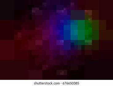 Dark Multicolor vector polygonal illustration, which consist of rectangles. Rectangular design for your business. Creative geometric background in Origami style with gradient