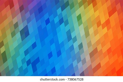 Dark Multicolor vector polygonal illustration, which consist of rectangles. Rectangular pattern for your business design. Geometric background in Origami style with gradient. 