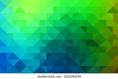 Dark Multicolor vector polygonal pattern. A sample with polygonal shapes. The elegant pattern can be used as part of a brand book.