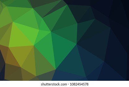 Dark Multicolor vector polygonal pattern. Colorful illustration in polygonal style with gradient. A new texture for your web site.