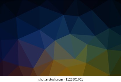 Dark Multicolor vector polygonal pattern. Creative geometric illustration in Origami style with gradient. Brand new design for your business.