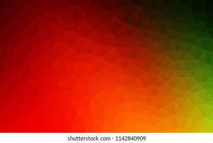 Dark Multicolor vector polygonal pattern. Creative geometric illustration in Origami style with gradient. Triangular pattern for your design.