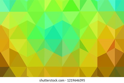 Dark Multicolor vector polygonal pattern. Colorful illustration in polygonal style with gradient. Brand new design for your business.