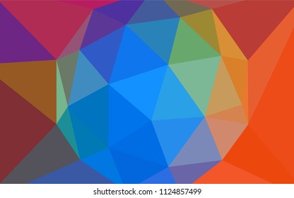 Dark Multicolor vector polygonal template. Modern abstract illustration with triangles. Textured pattern for your backgrounds.
