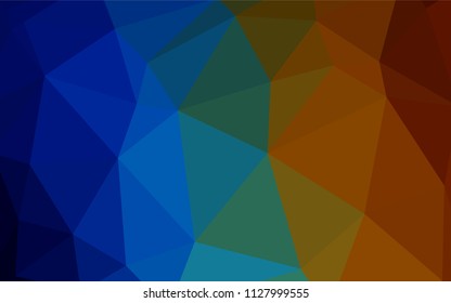 Dark Multicolor vector polygonal template. A sample with polygonal shapes. Template for cell phone's backgrounds.