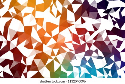 Dark Multicolor vector polygonal template. Modern abstract illustration with triangles. Polygonal design for your web site.