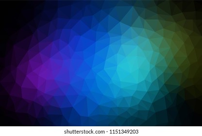 Dark Multicolor vector polygonal template. Elegant bright polygonal illustration with gradient. Brand new design for your business.