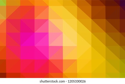 Dark Multicolor vector polygonal template. A sample with polygonal shapes. Textured pattern for your backgrounds.