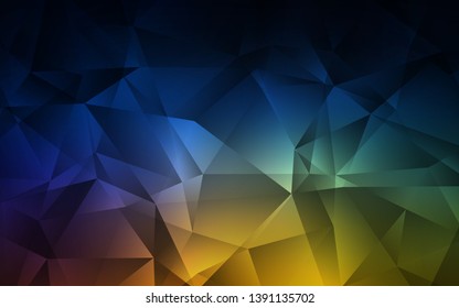Dark Multicolor vector polygonal template. Elegant bright polygonal illustration with gradient. Brand new design for your business.