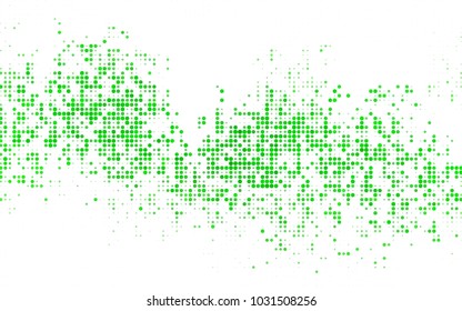 Dark Multicolor vector red banner with set of circles, dots. Donuts Background. Creative Design Template. Technological halftone illustration.