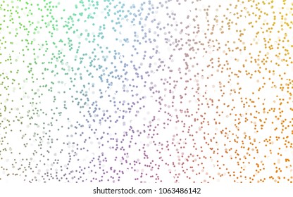 Dark Multicolor vector red banner with set of circles, dots. Donuts Background. Creative Design Template. Technological halftone illustration.