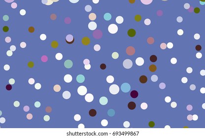 Dark Multicolor vector red banner with set of circles, dots. Donuts Background. Creative Design Template. Technological halftone illustration.