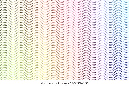 Dark Multicolor vector red pattern of geometric circles, shapes. Colorful mosaic banner. Geometric background with colored disks.