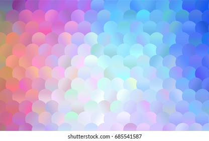 Dark Multicolor vector red pattern of geometric circles, shapes. Colorful mosaic banner. Geometric background with colored disks.