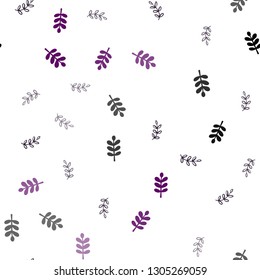 Dark Multicolor vector seamless abstract design with leaves. Brand new colored illustration in blurry style with leaves. Pattern for trendy fabric, wallpapers.
