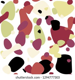 Dark Multicolor vector seamless backdrop with dots. Glitter abstract illustration with blurred drops of rain. Pattern for trendy fabric, wallpapers.