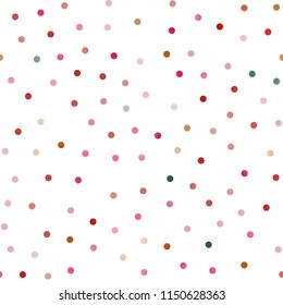 Dark Multicolor, vector seamless background with bubbles. Blurred bubbles on abstract background with colorful gradient. The pattern can be used for aqua ad, booklets.