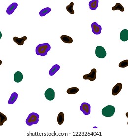 Dark Multicolor vector seamless background with bubbles. Glitter abstract illustration with blurred drops of rain. Pattern for design of window blinds, curtains.