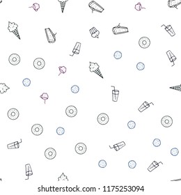 Dark Multicolor vector seamless cover with cuisine gourmet. Illustration with set of fresh food in doodle style. Pattern for menu of cafes, bars, restaurants.