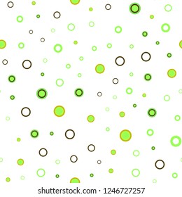 Dark Multicolor vector seamless cover with spots. Beautiful colored illustration with blurred circles in nature style. Trendy design for wallpaper, fabric makers.